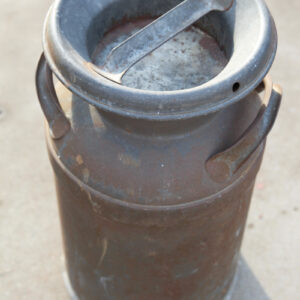 Vintage Milk Can with Removable Lid