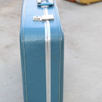 Blue Hard-Side Suitcase